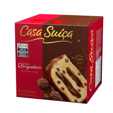 Panettone Casa Suíça Recheado Brigadeiro 450g