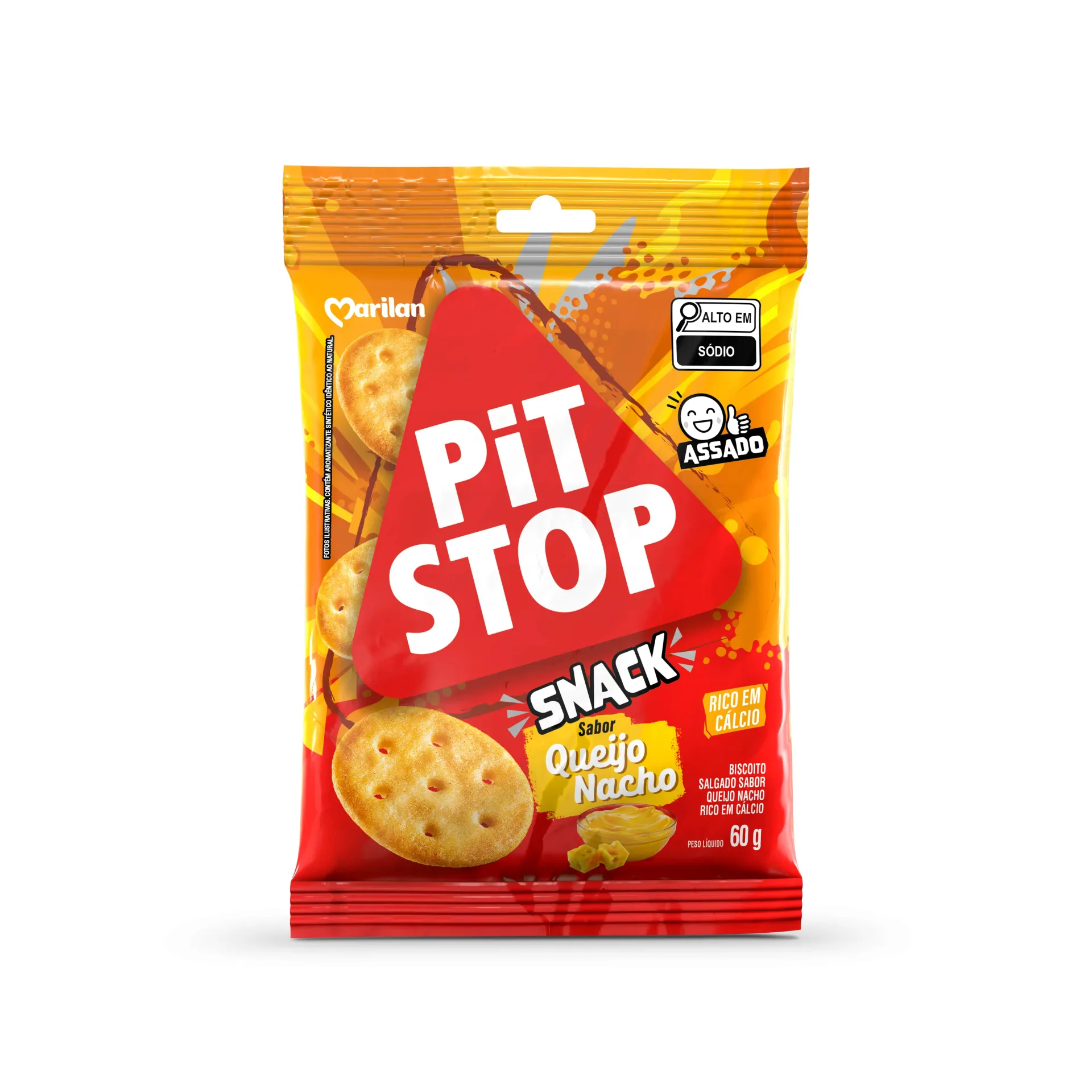 Pit Stop Snack Queijo Nacho 60g