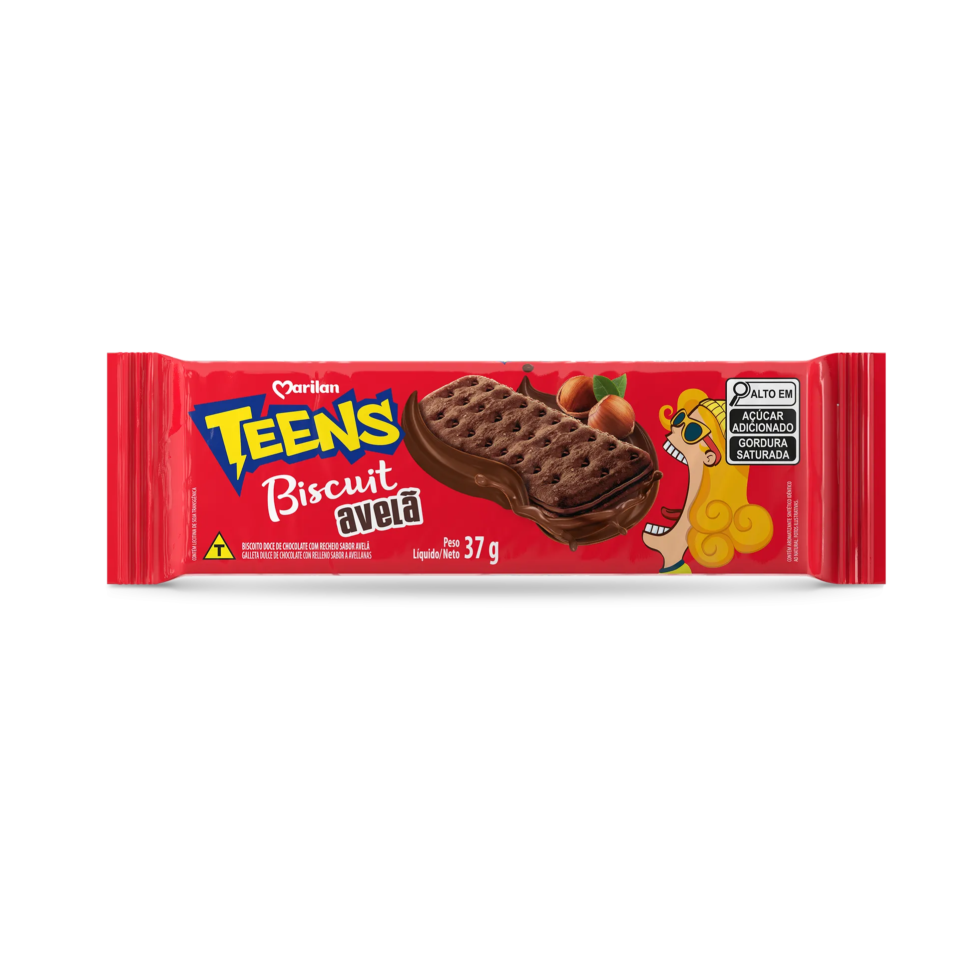 Teens Biscuit Avelã 37g